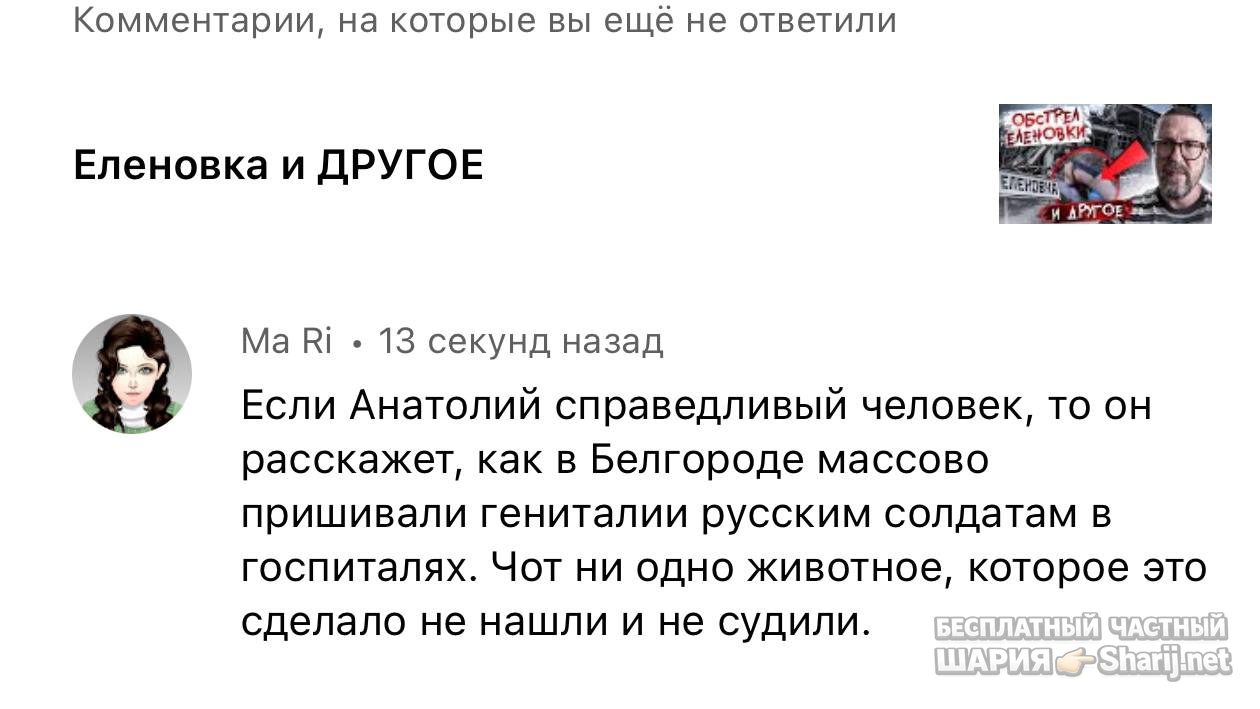 Анатолий Шарий частный канал — фото из публикации