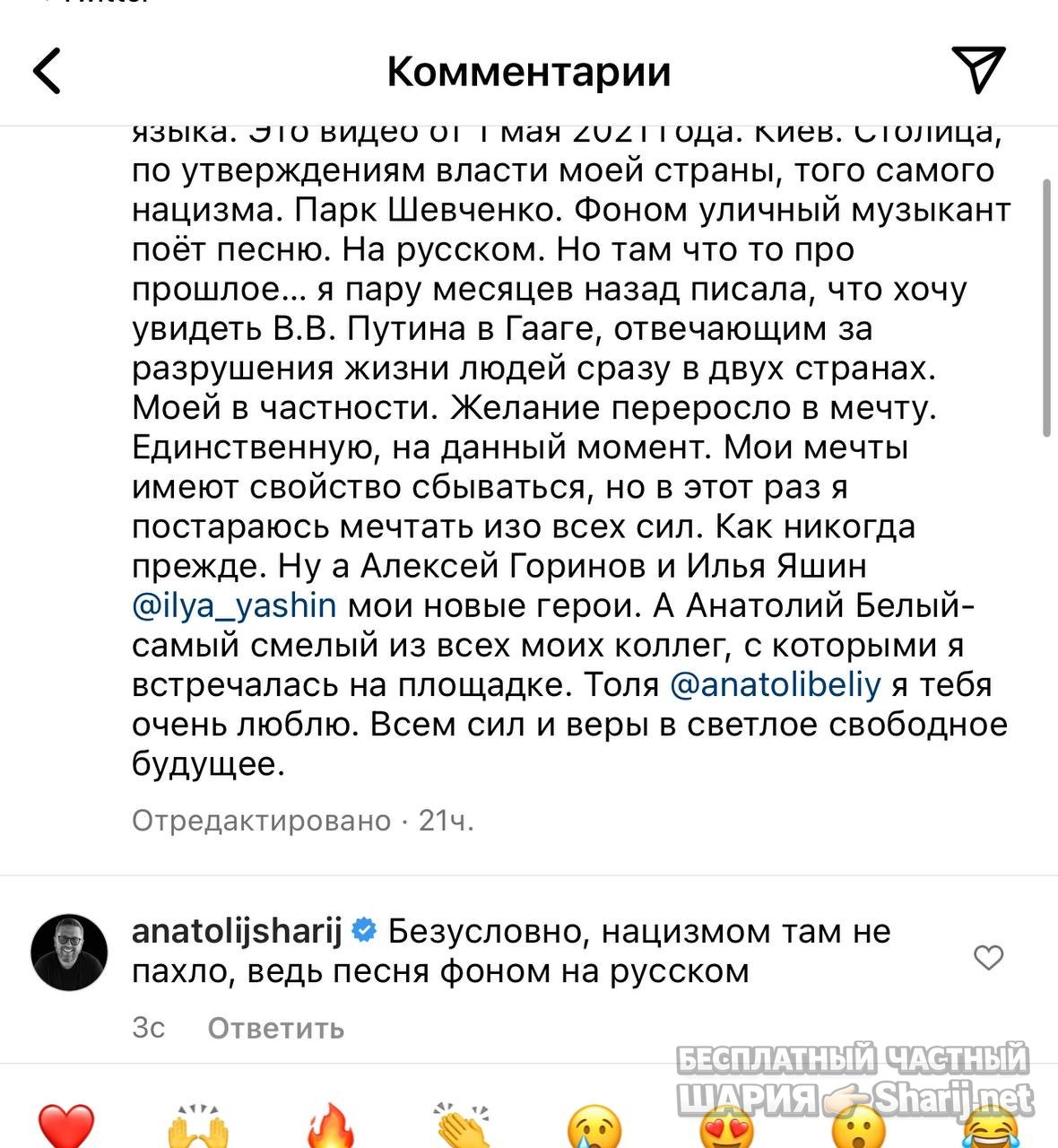Анатолий Шарий частный канал — фото из публикации