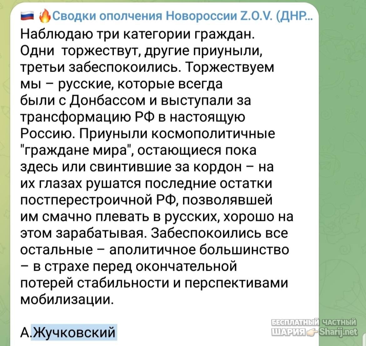 Анатолий Шарий частный канал — фото из публикации