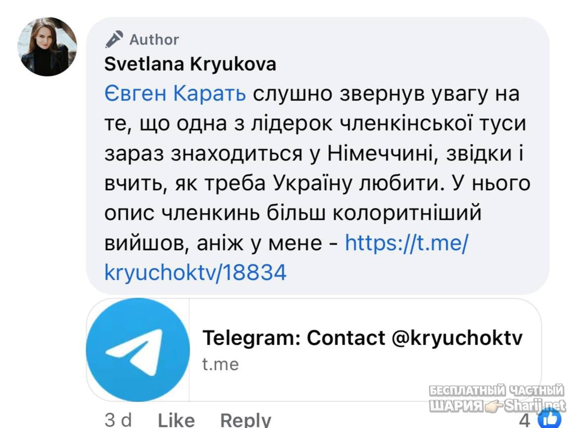 Анатолий Шарий частный канал — фото из публикации