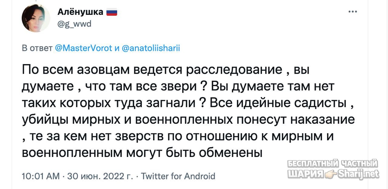Анатолий Шарий частный канал — фото из публикации