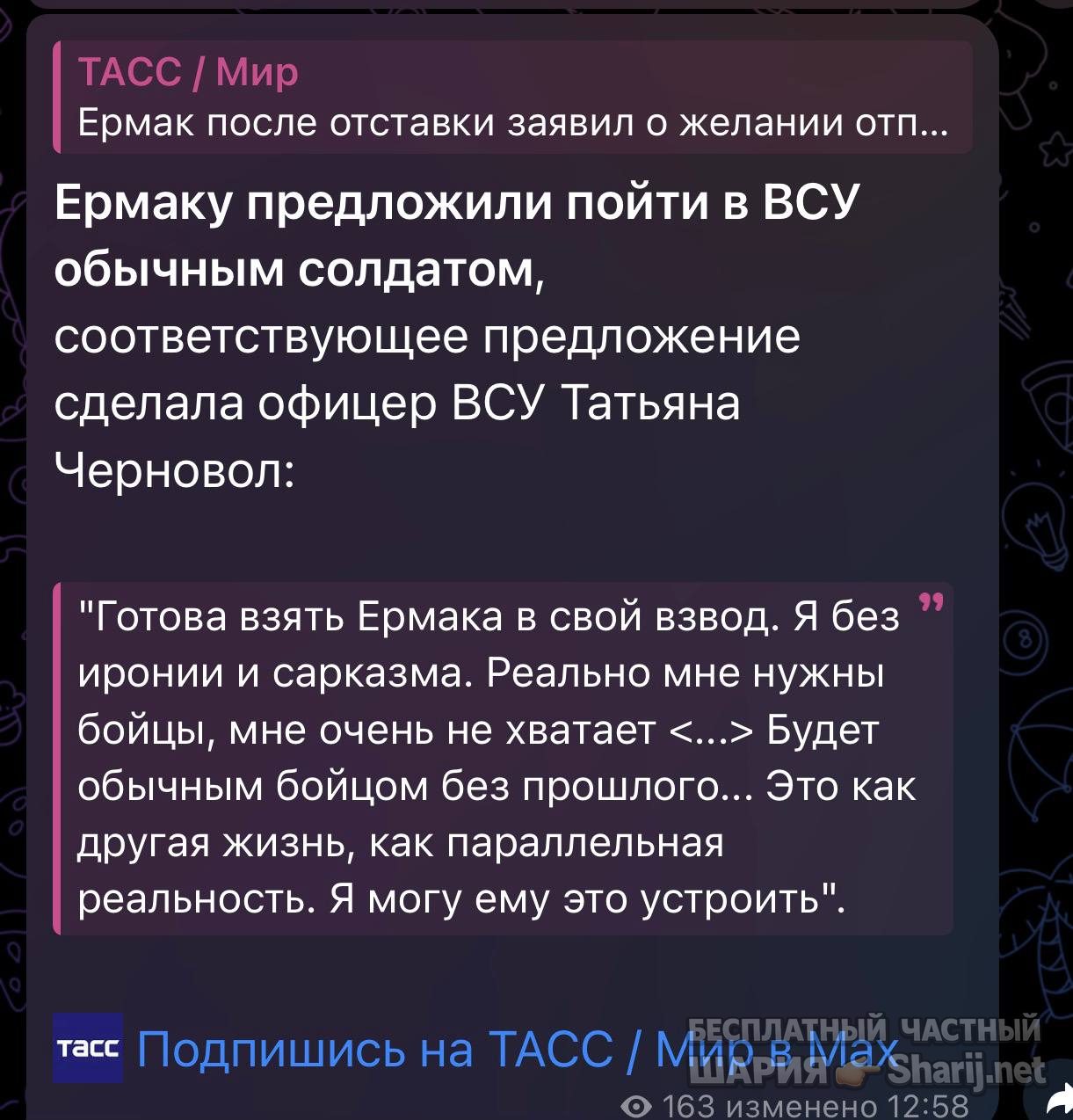Анатолий Шарий частный канал — фото из публикации