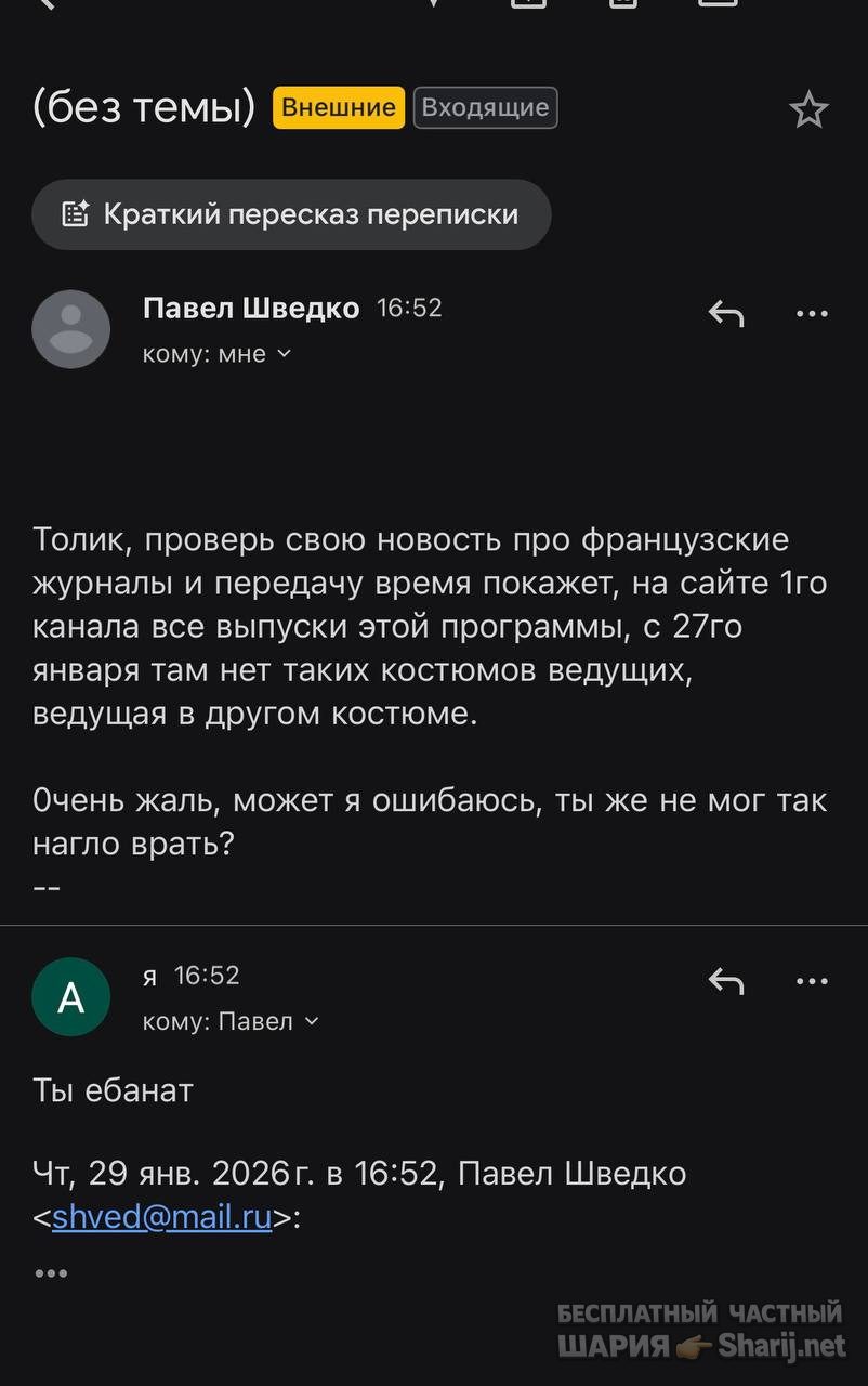 Анатолий Шарий частный канал — фото из публикации