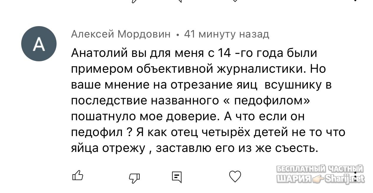 Анатолий Шарий частный канал — фото из публикации
