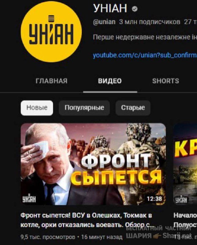 Анатолий Шарий частный канал — фото из публикации
