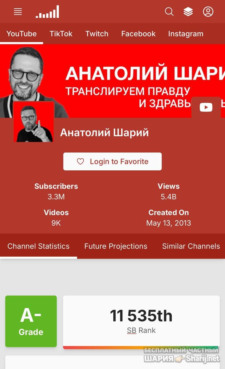 Анатолий Шарий частный канал — фото из публикации