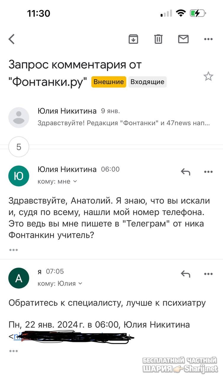 Анатолий Шарий частный канал — фото из публикации
