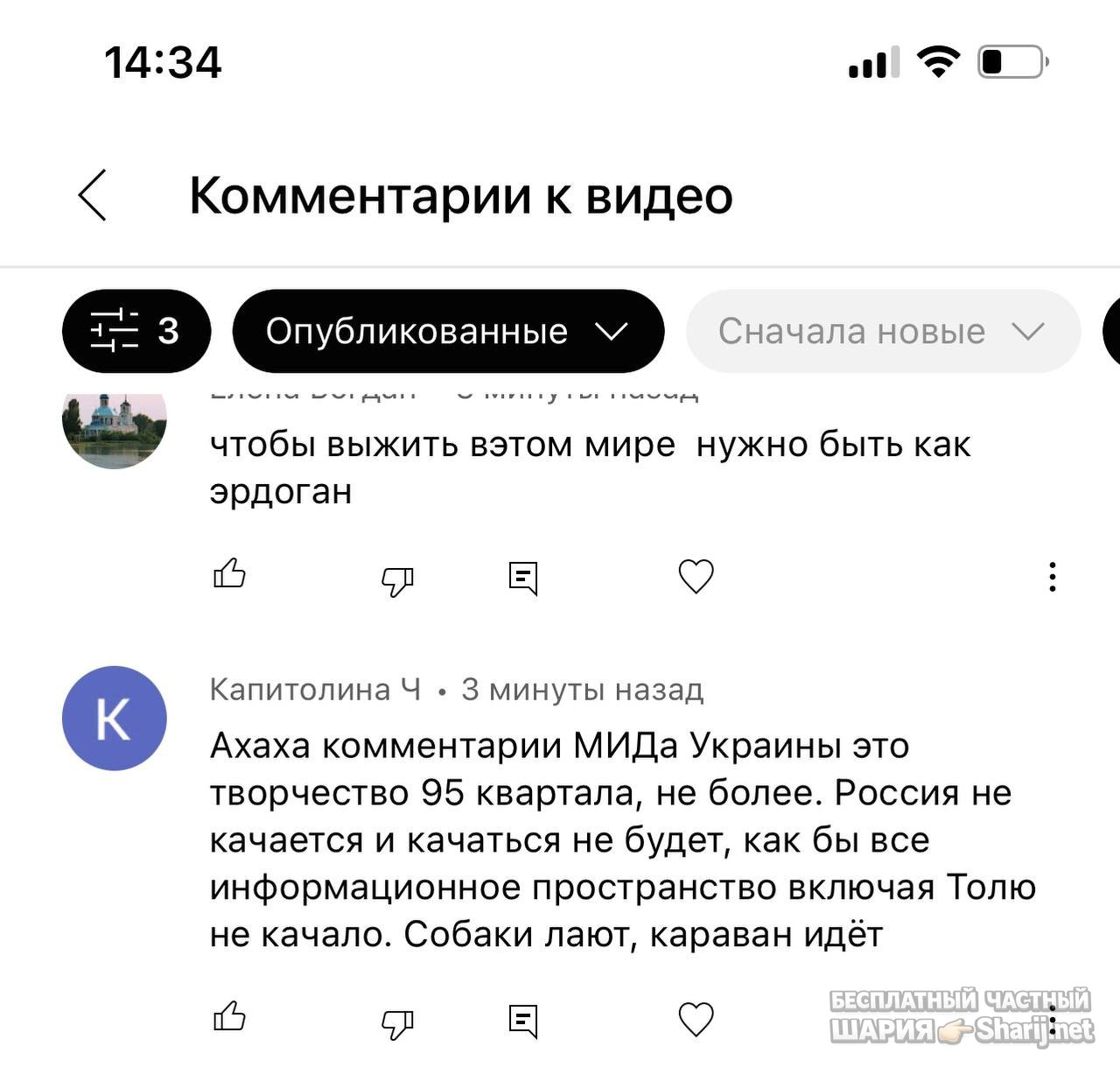 Анатолий Шарий частный канал — фото из публикации