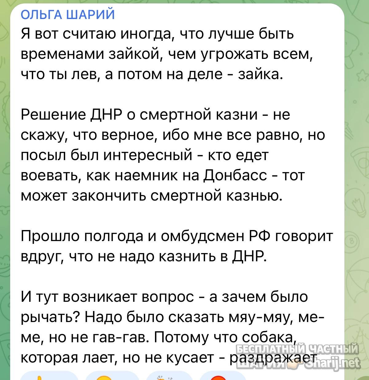 Анатолий Шарий частный канал — фото из публикации