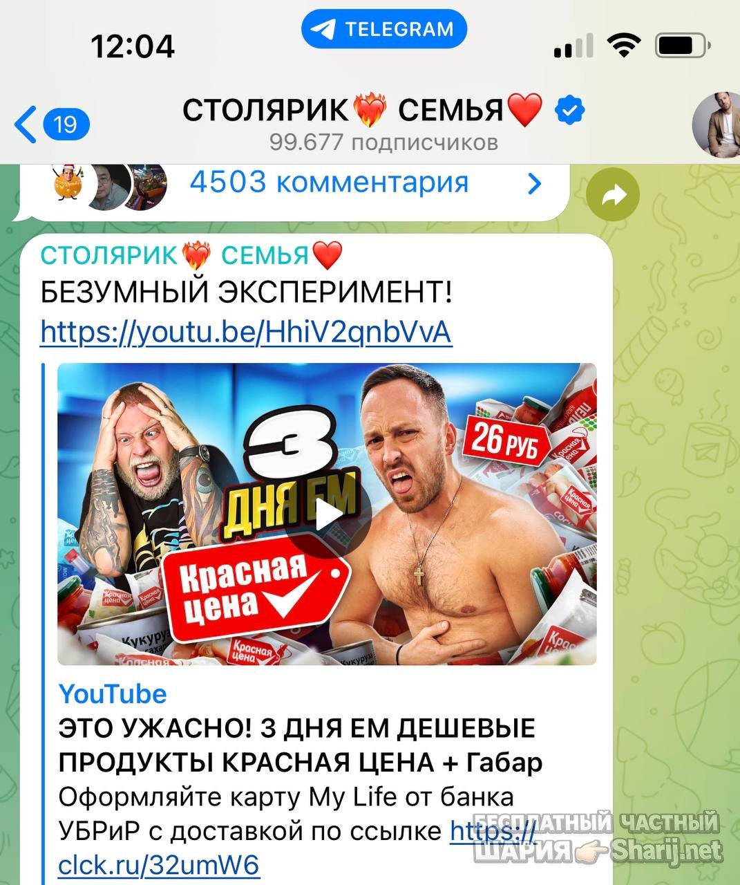 Анатолий Шарий частный канал — фото из публикации