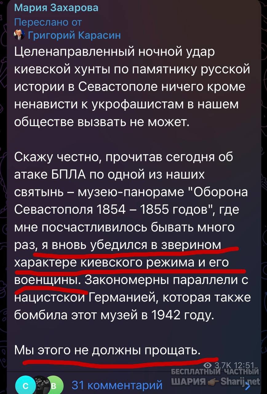 Анатолий Шарий частный канал — фото из публикации