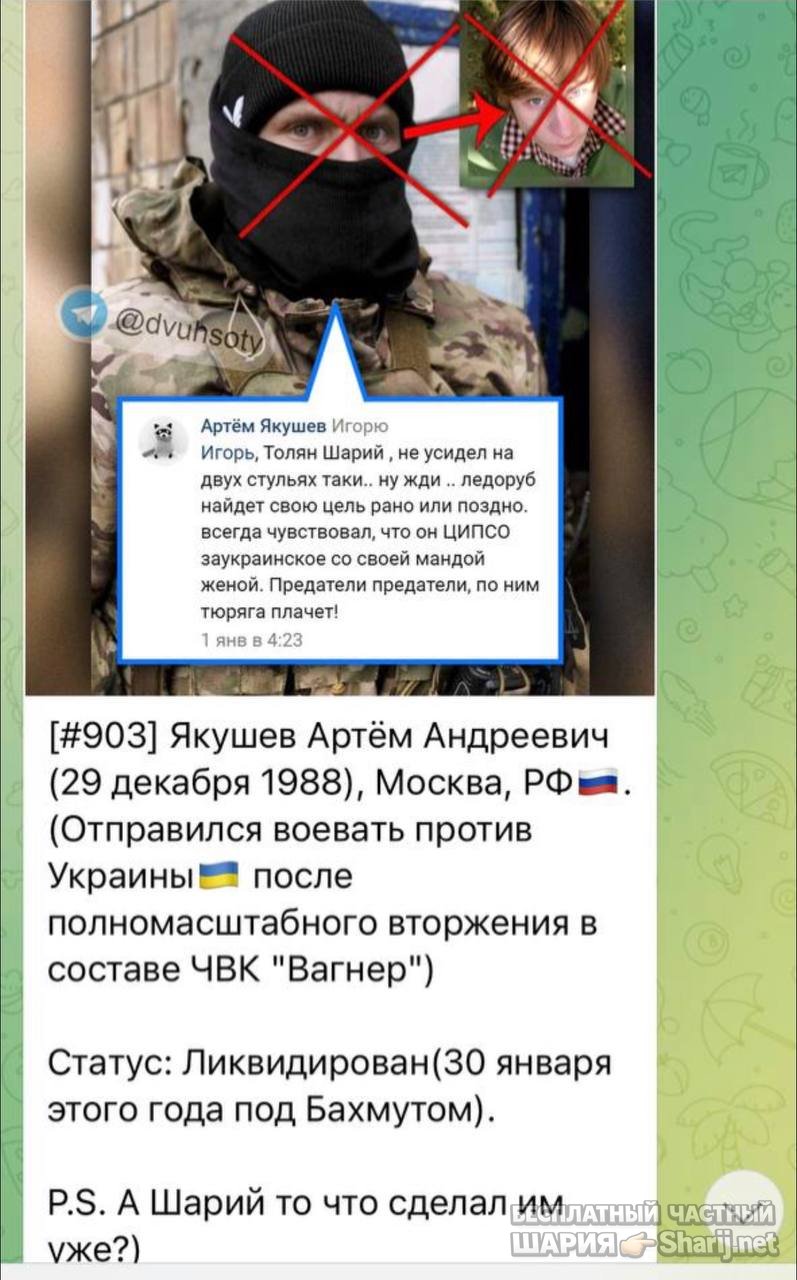 Анатолий Шарий частный канал — фото из публикации