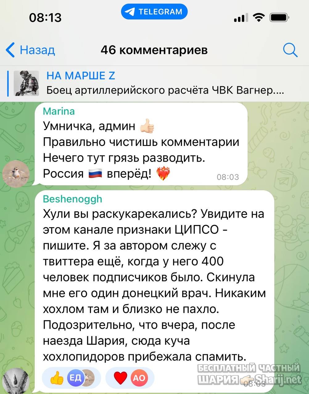 Анатолий Шарий частный канал — фото из публикации