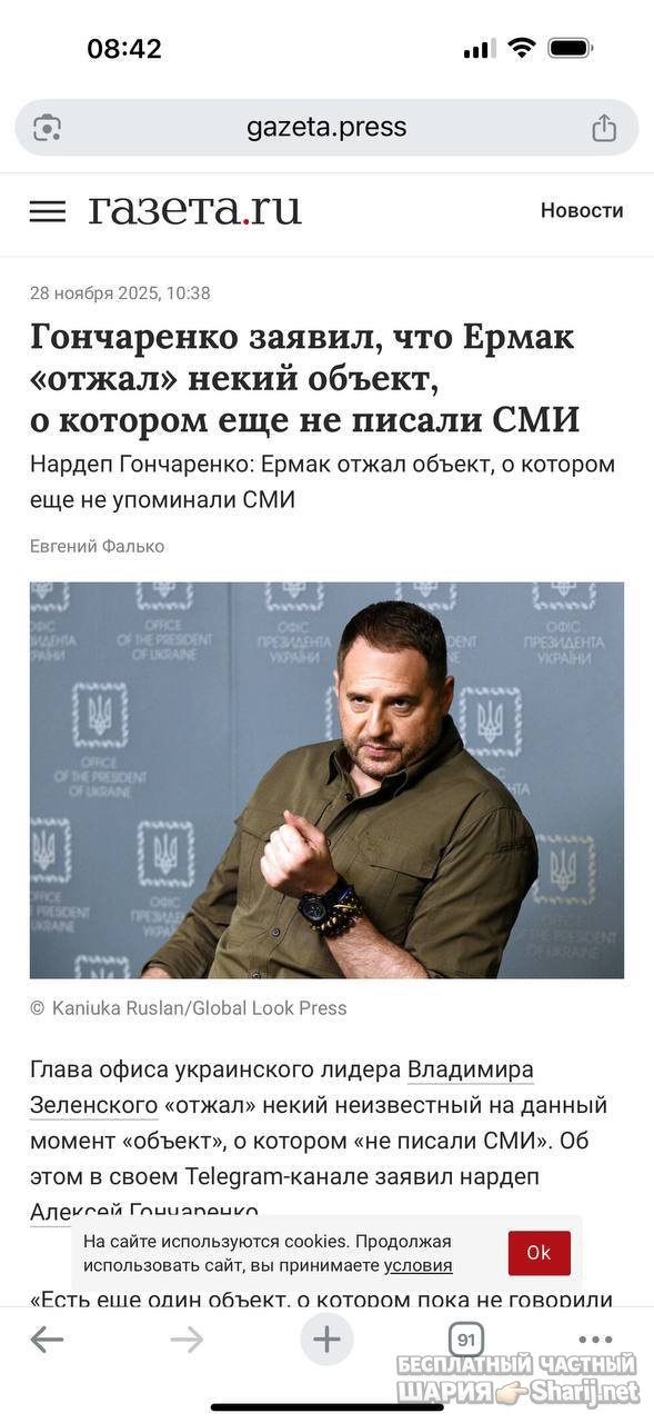 Анатолий Шарий частный канал — фото из публикации