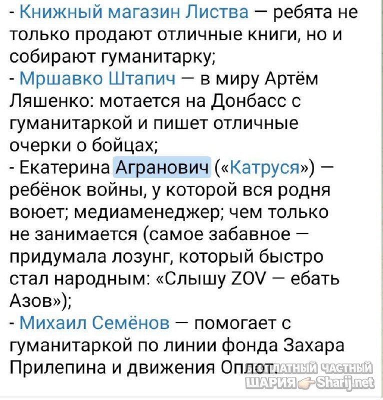 Анатолий Шарий частный канал — фото из публикации