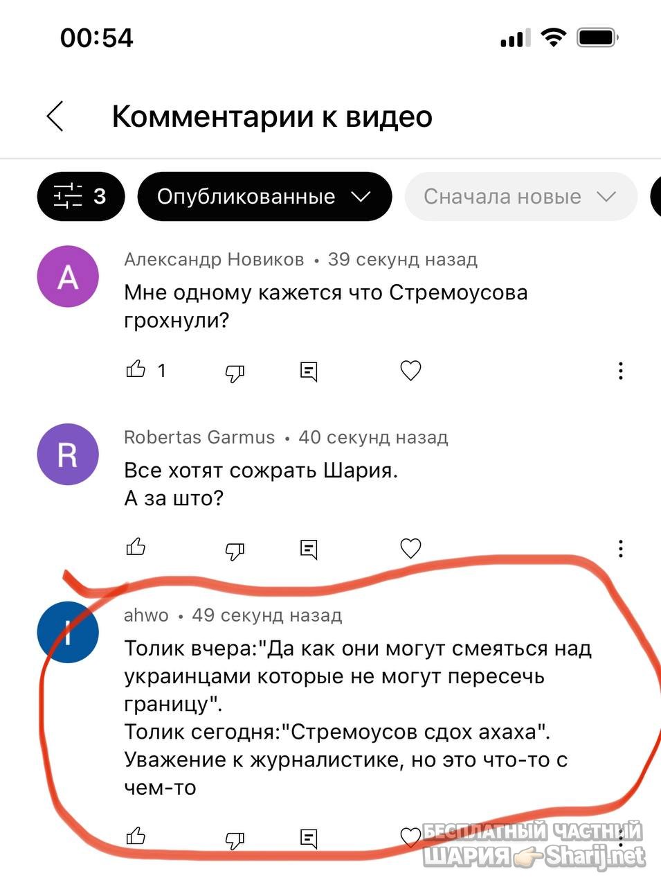 Анатолий Шарий частный канал — фото из публикации