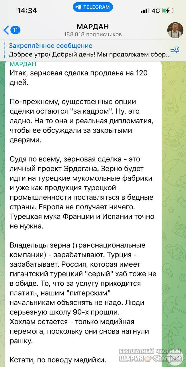 Анатолий Шарий частный канал — фото из публикации