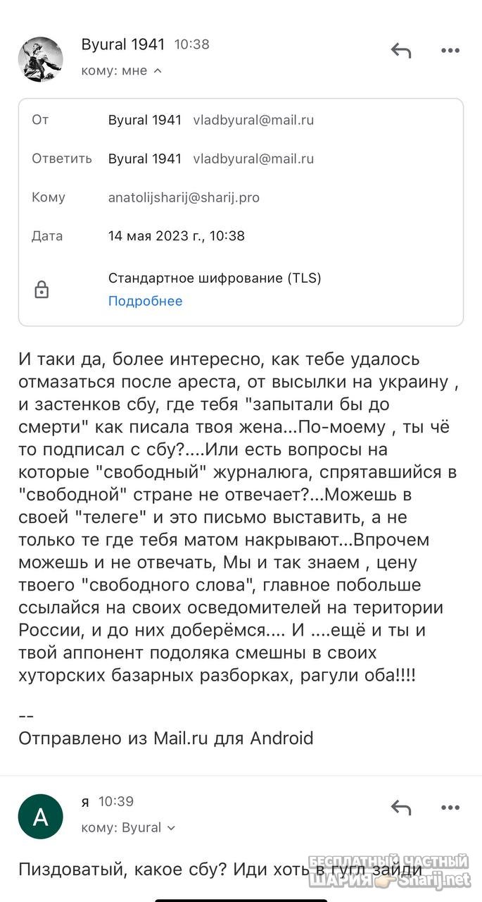 Анатолий Шарий частный канал — фото из публикации