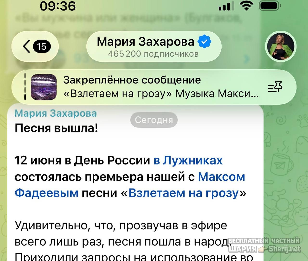 Анатолий Шарий частный канал — фото из публикации