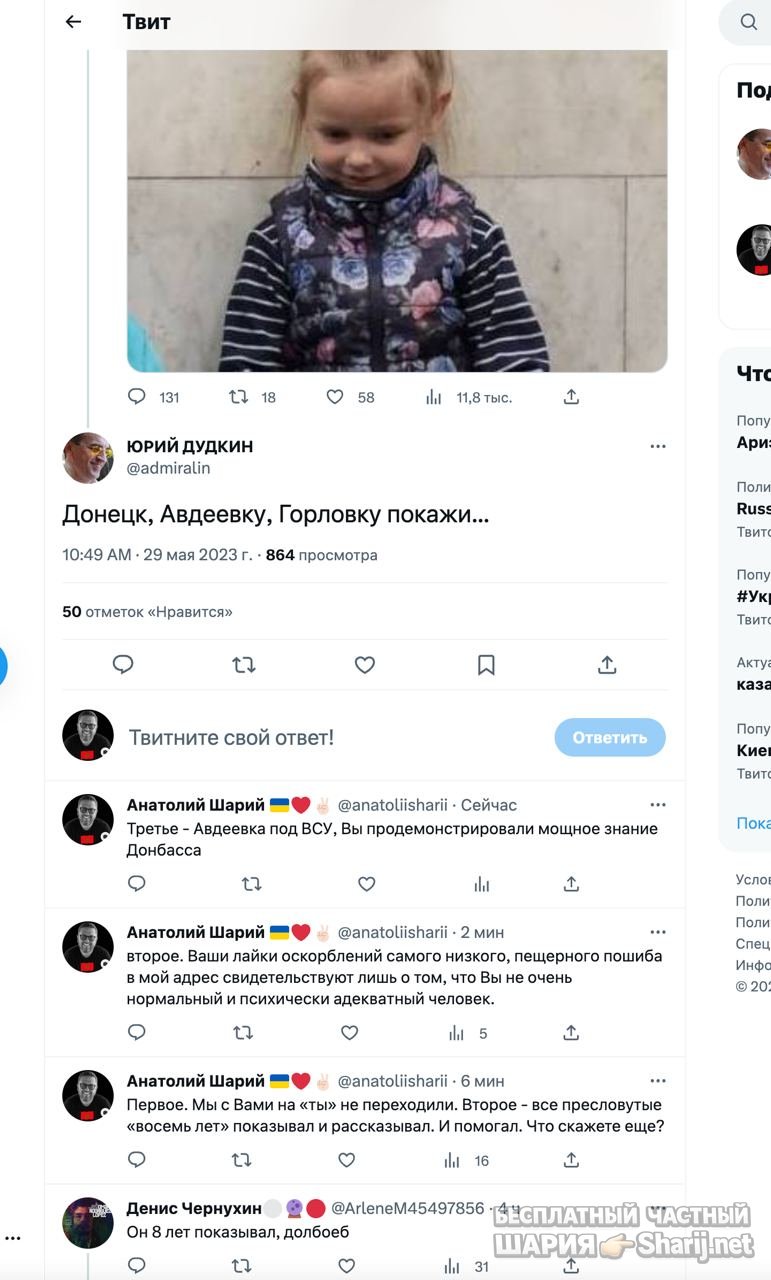 Анатолий Шарий частный канал — фото из публикации