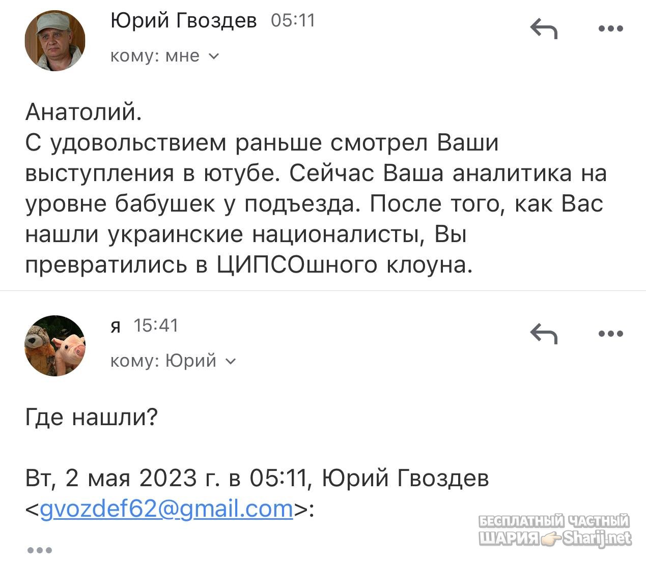 Анатолий Шарий частный канал — фото из публикации