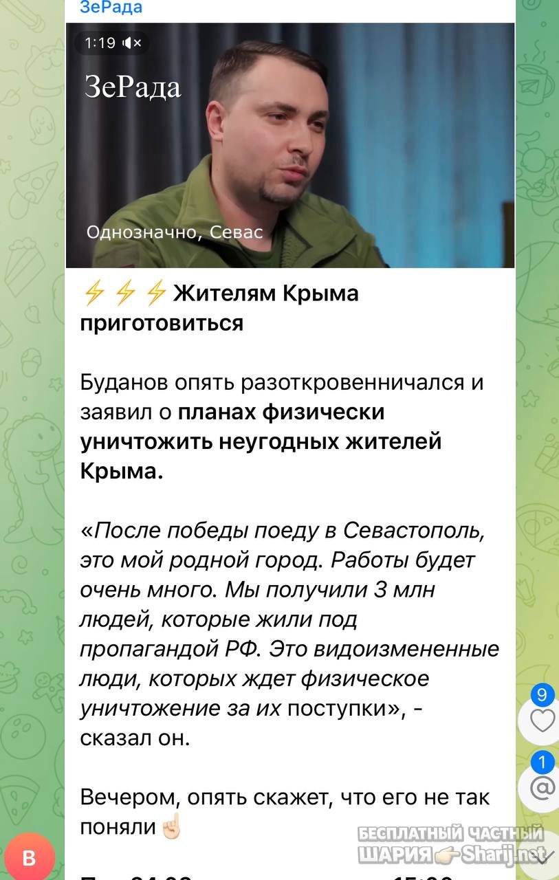 Анатолий Шарий частный канал — фото из публикации