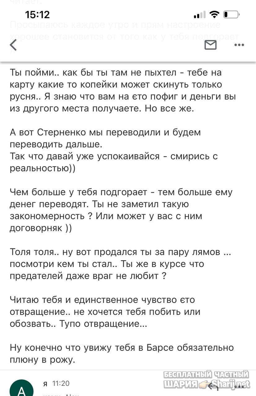 Анатолий Шарий частный канал — фото из публикации