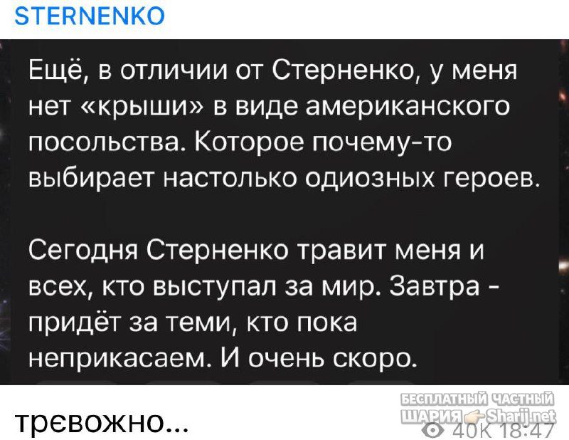Анатолий Шарий Telegram канал — фото из публикации
