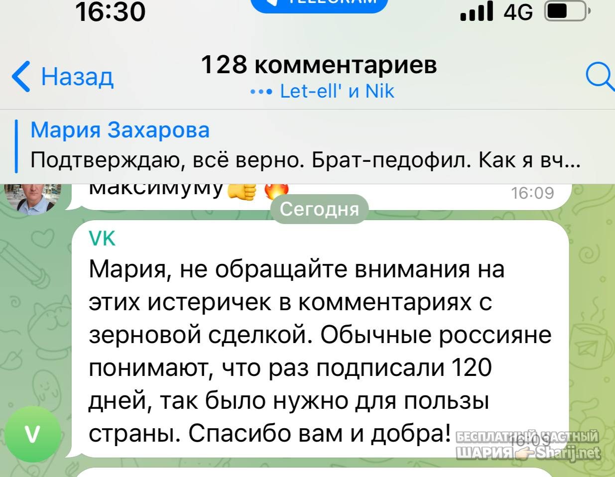 Анатолий Шарий Telegram канал — фото из публикации