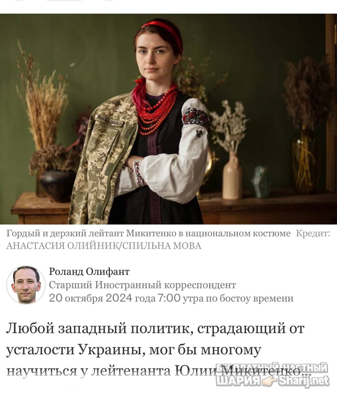 Анатолий Шарий Telegram канал — фото из публикации