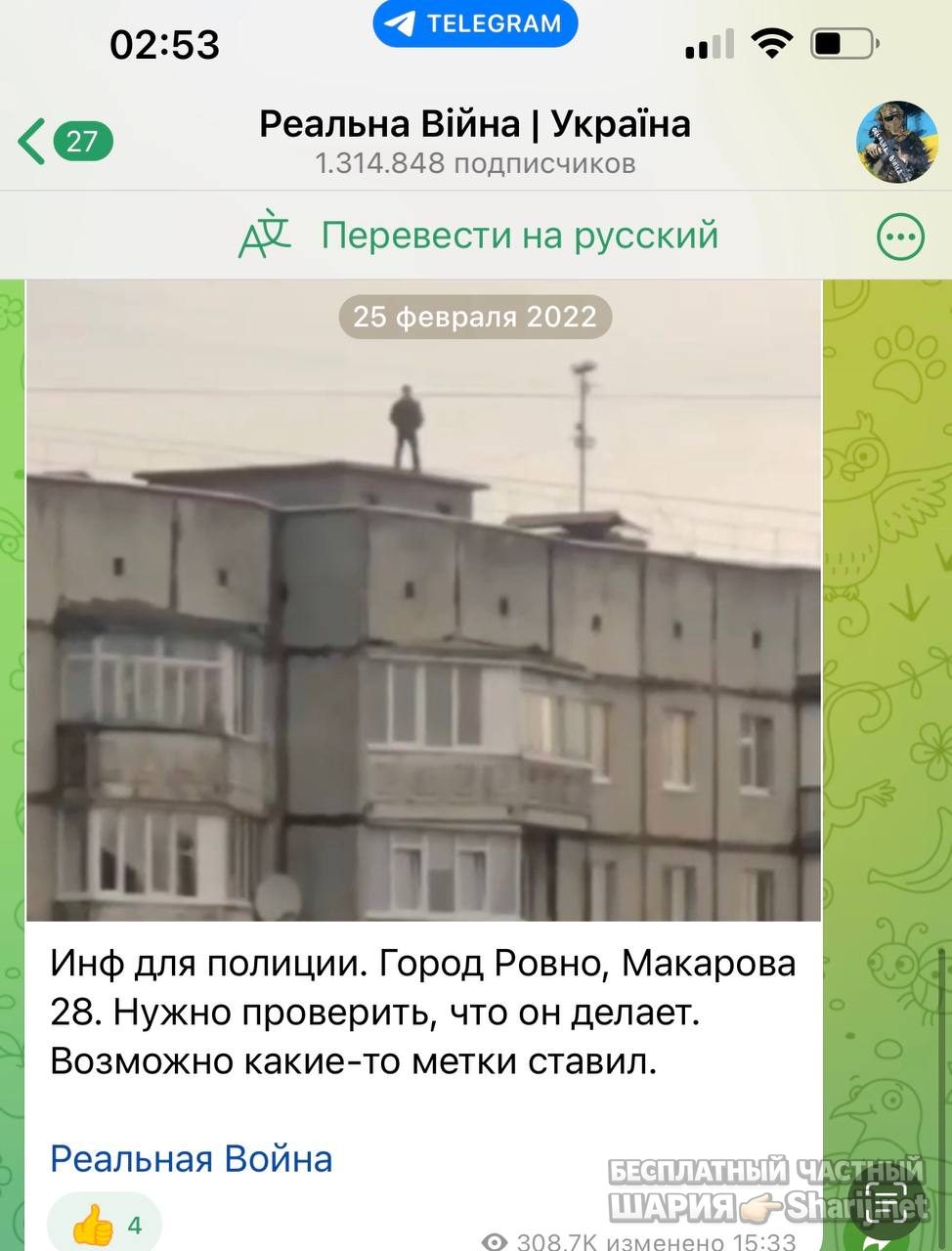 Анатолий Шарий Telegram канал — фото из публикации