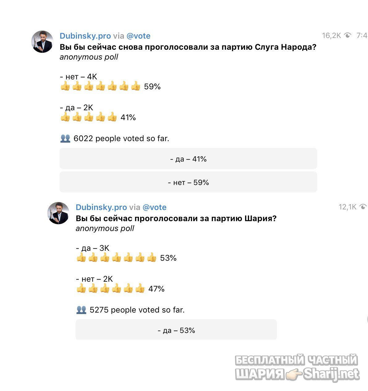 Анатолий Шарий Telegram канал — фото из публикации