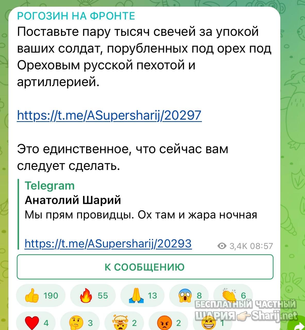 Анатолий Шарий Telegram канал — фото из публикации