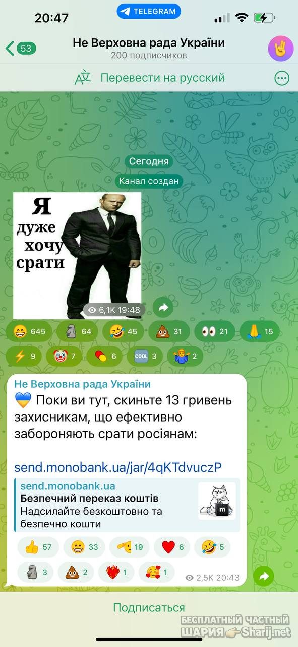 Анатолий Шарий Telegram канал — фото из публикации