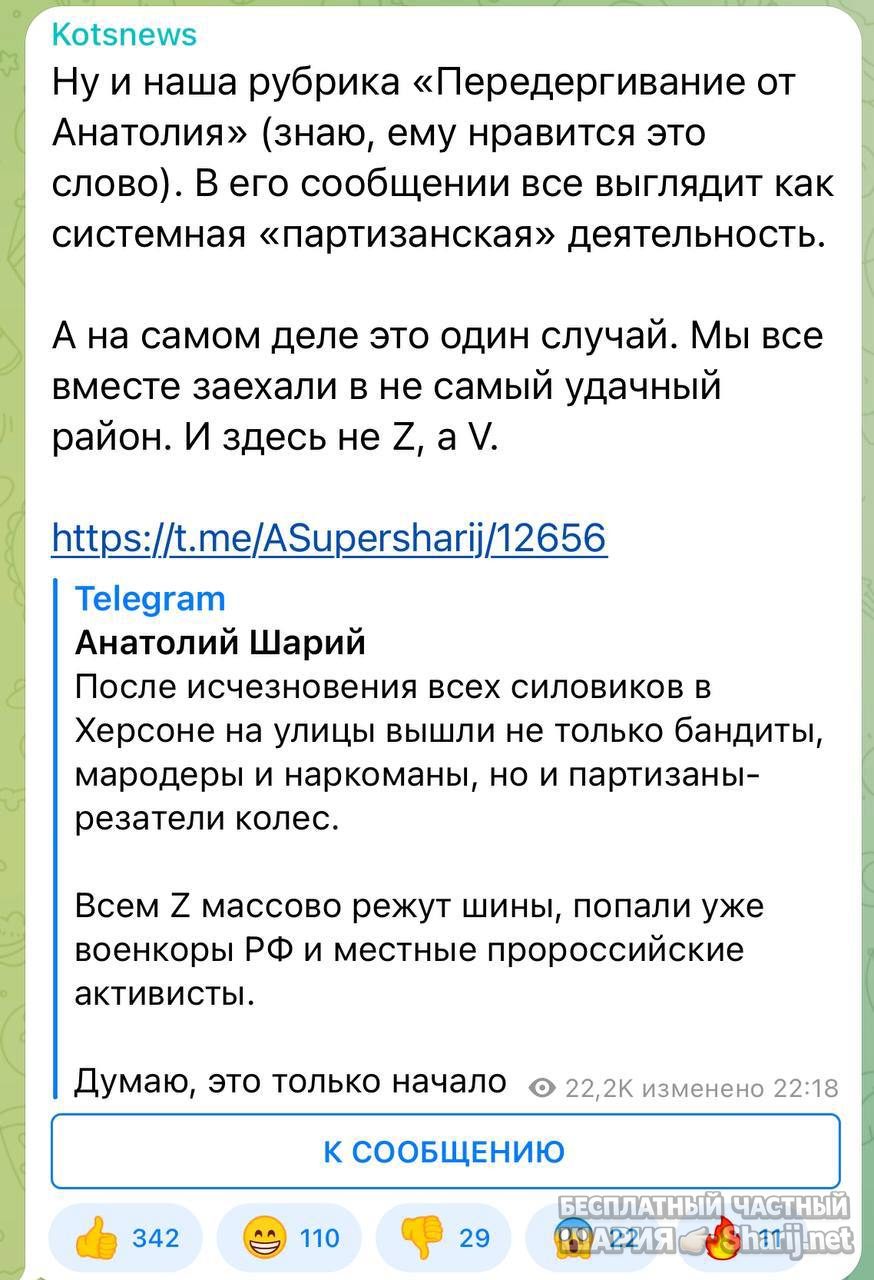 Анатолий Шарий Telegram канал — фото из публикации