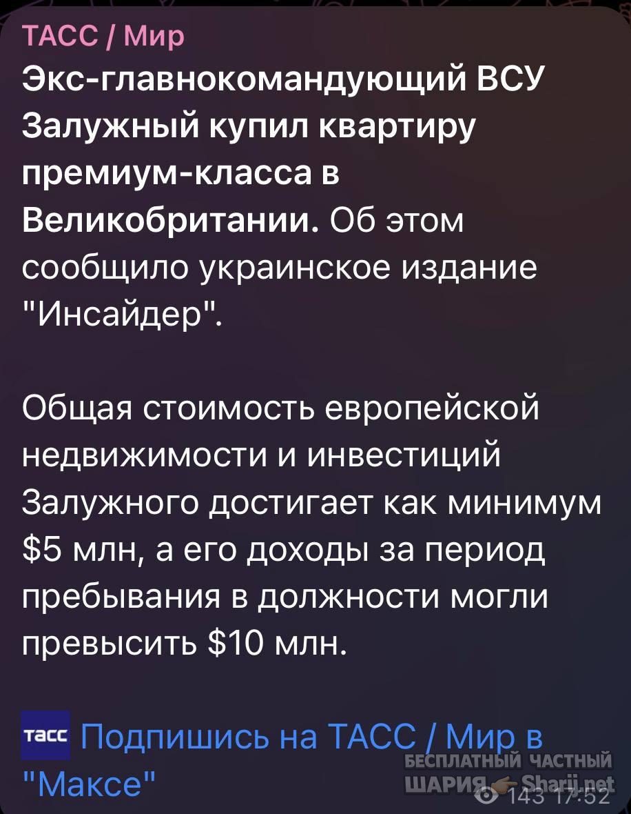 Анатолий Шарий Telegram канал — фото из публикации