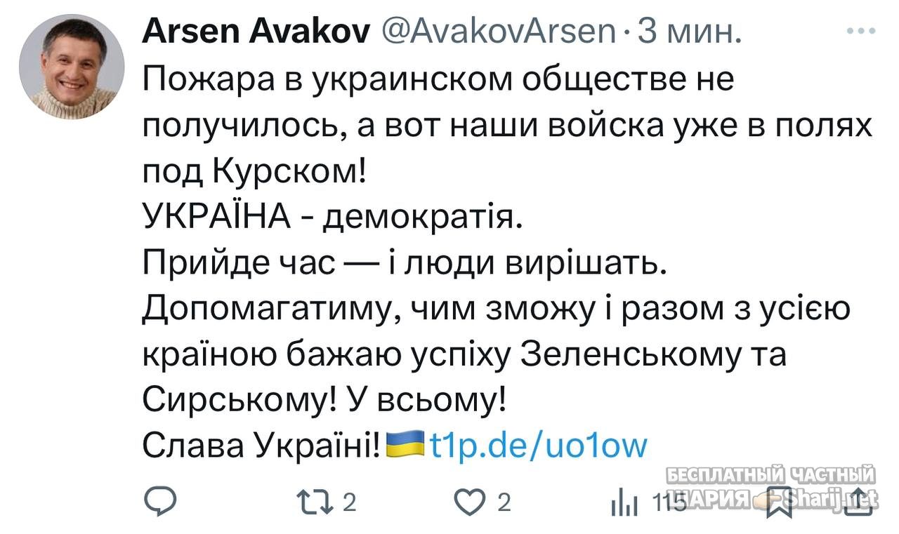 Анатолий Шарий Telegram канал — фото из публикации