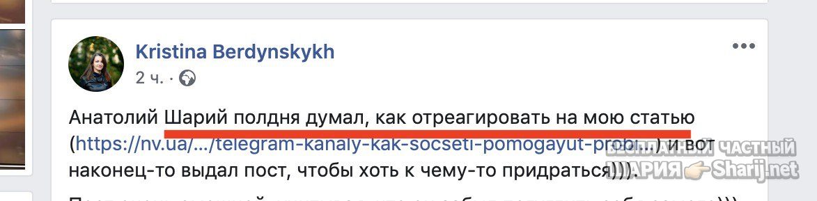 Анатолий Шарий Telegram канал — фото из публикации