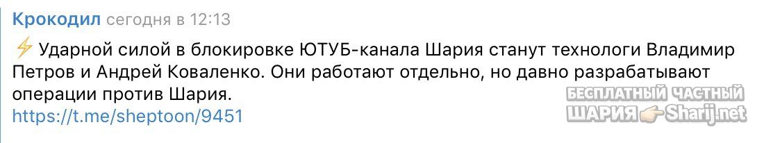 Анатолий Шарий Telegram канал — фото из публикации