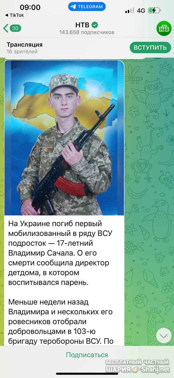 Анатолий Шарий Telegram канал — фото из публикации