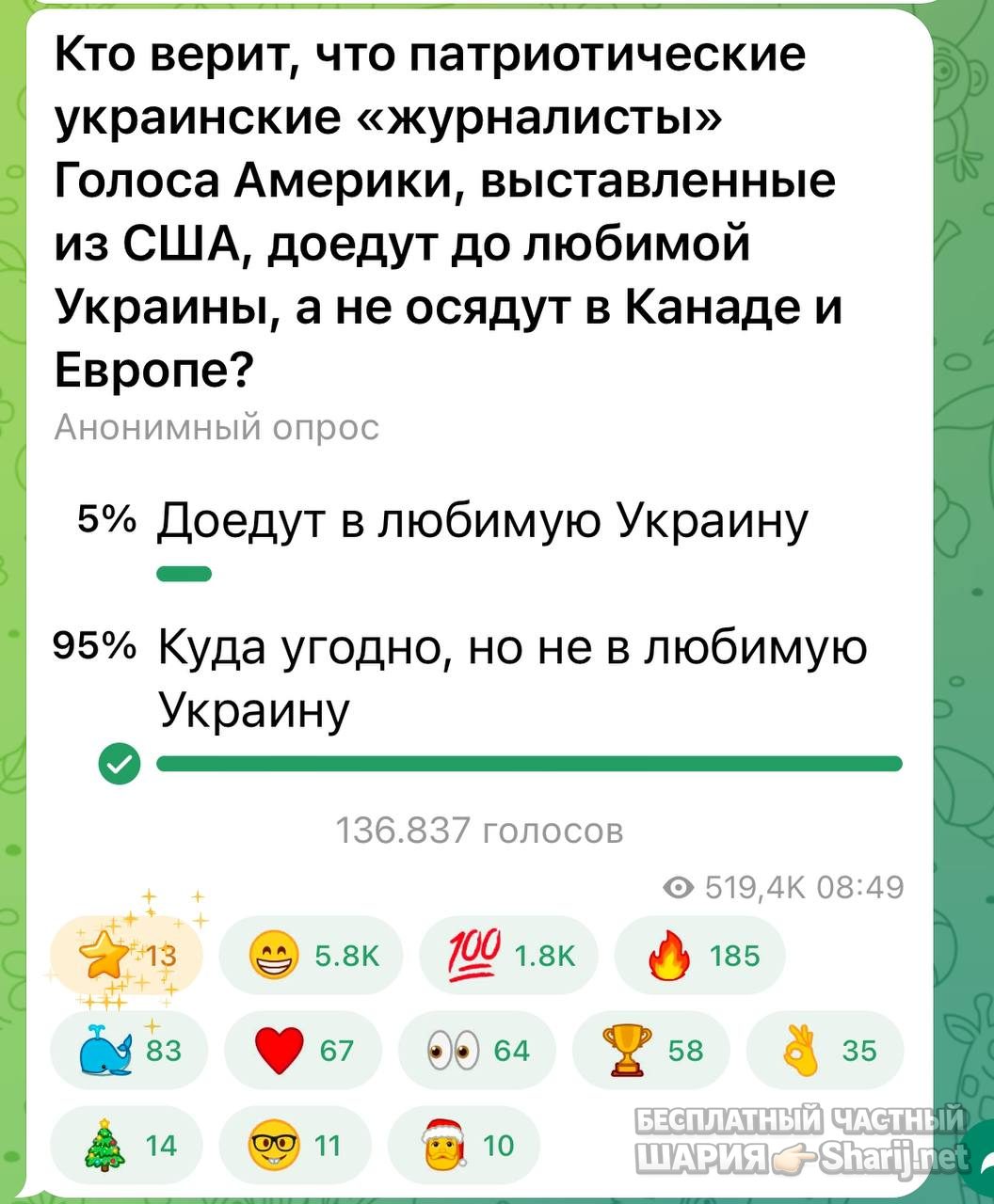 Анатолий Шарий Telegram канал — фото из публикации