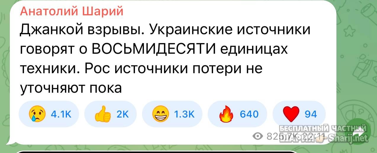 Анатолий Шарий Telegram канал — фото из публикации