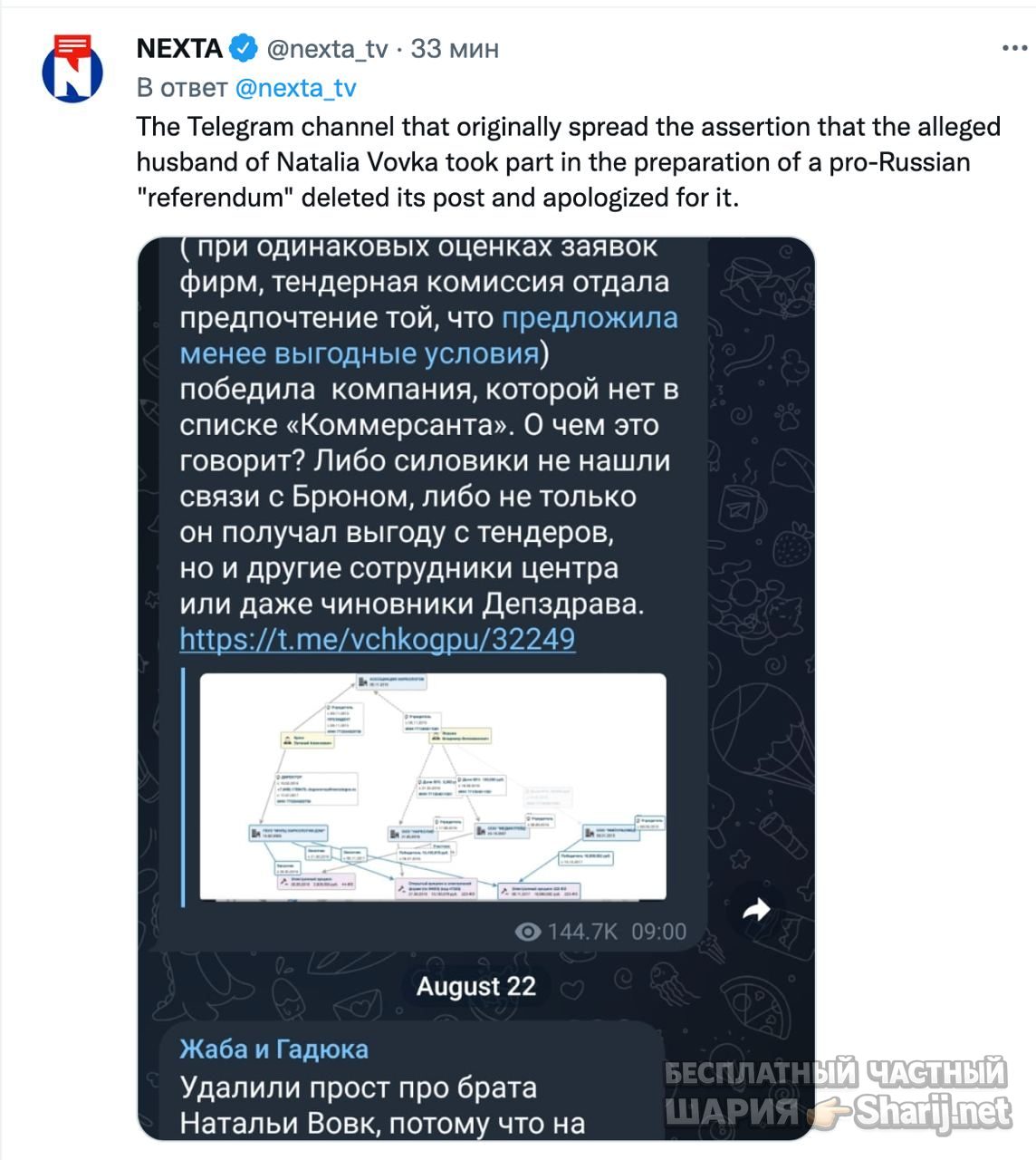 Анатолий Шарий Telegram канал — фото из публикации