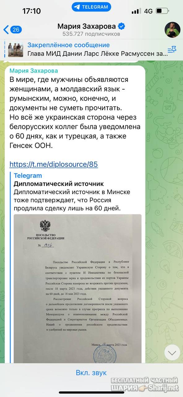 Анатолий Шарий Telegram канал — фото из публикации