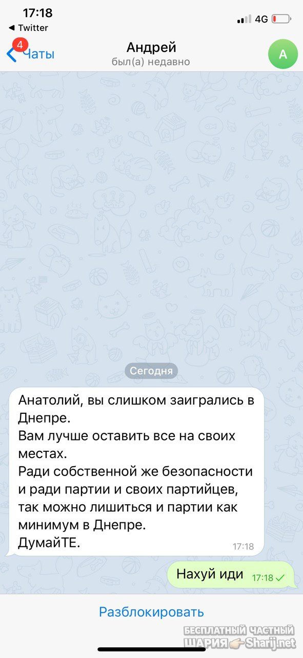Анатолий Шарий Telegram канал — фото из публикации
