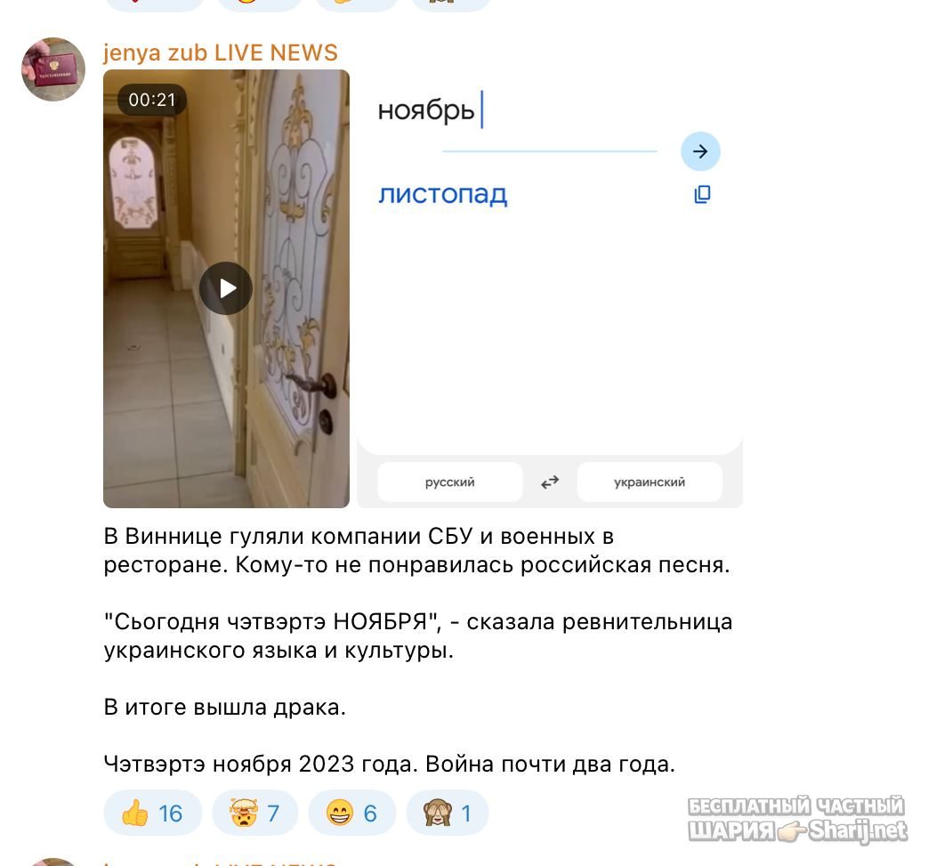 Анатолий Шарий Telegram канал — фото из публикации