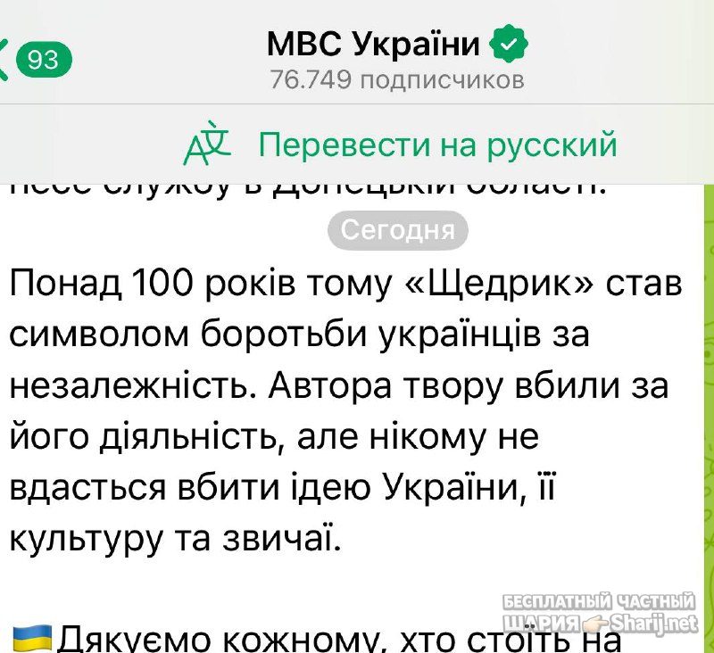 Анатолий Шарий Telegram канал — фото из публикации