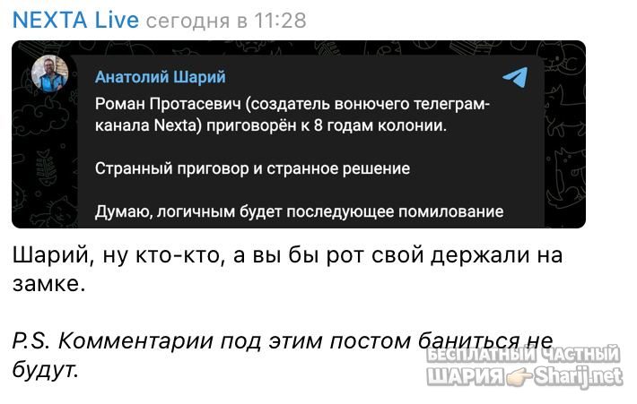 Анатолий Шарий Telegram канал — фото из публикации