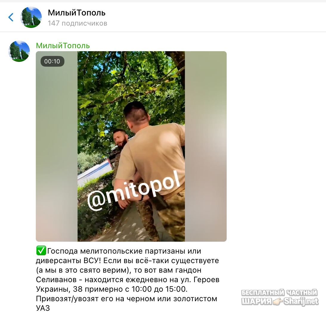 Анатолий Шарий Telegram канал — фото из публикации