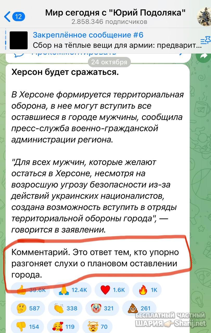 Анатолий Шарий Telegram канал — фото из публикации